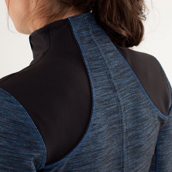 Lululemon Forme Jacket Reversible Slub Denim Limitless Blue / Black - Picture 4 of 4